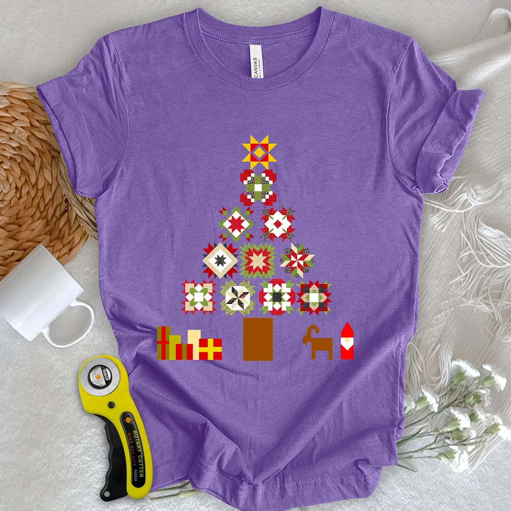 T-shirt Arbre de Noël patchwork