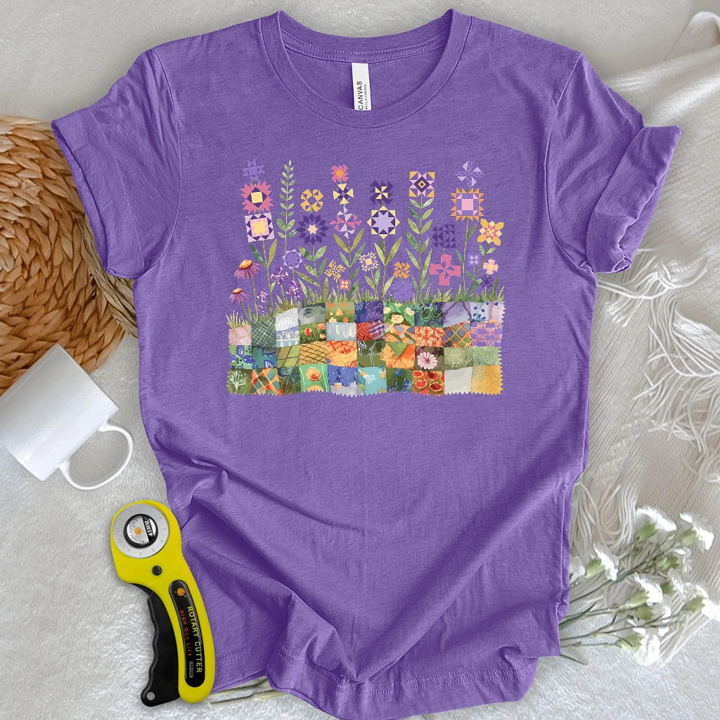 Patchwork Bloom Garden T-shirt