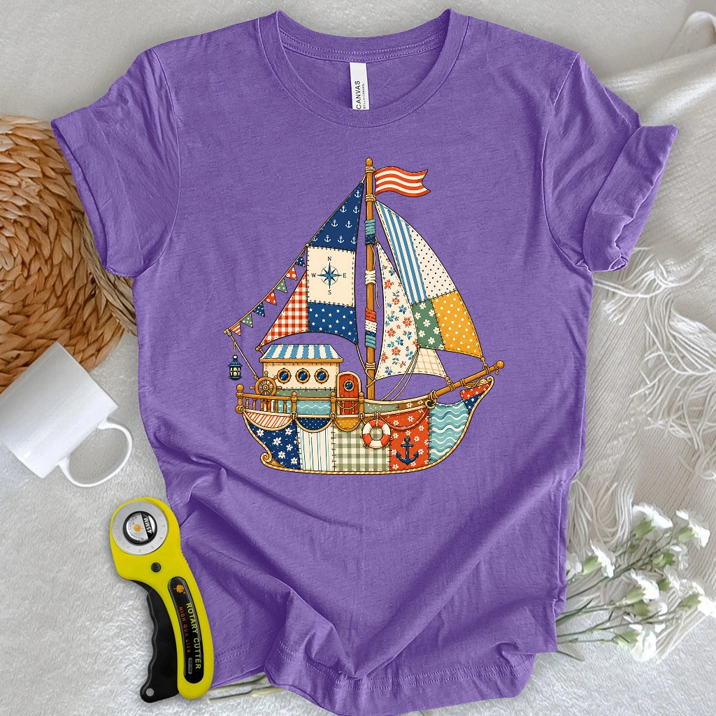 Patchwork Harbor Dream T-shirt