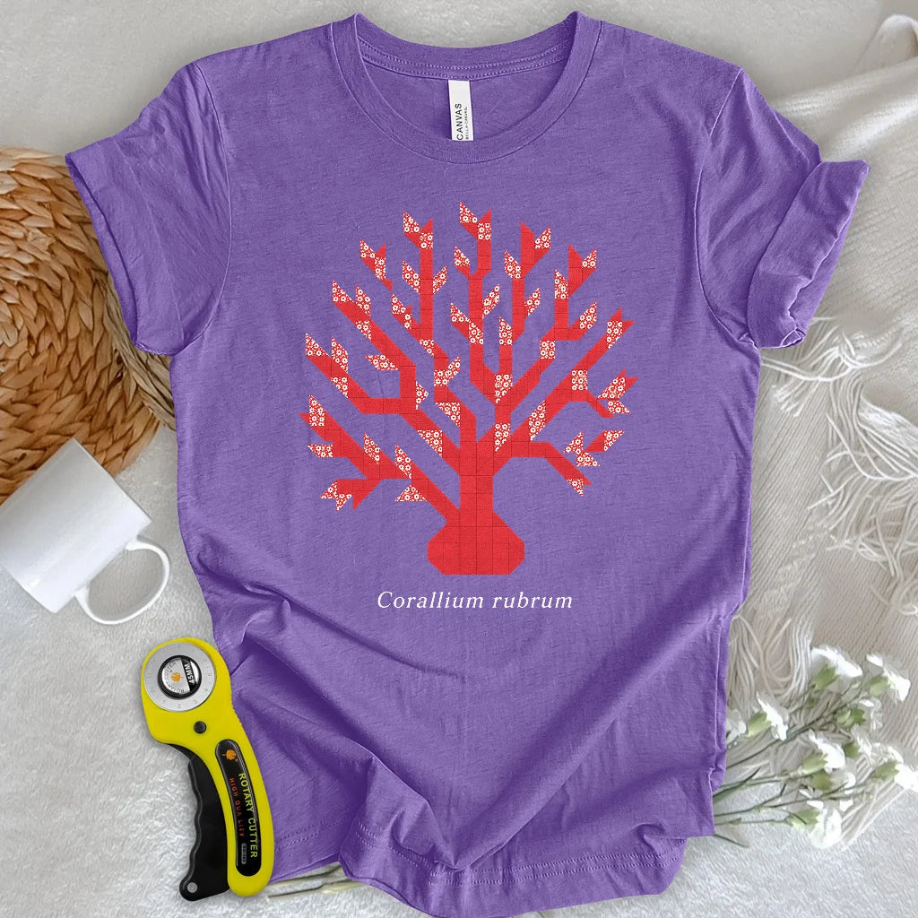 Patchwork Red Coral T-shirt