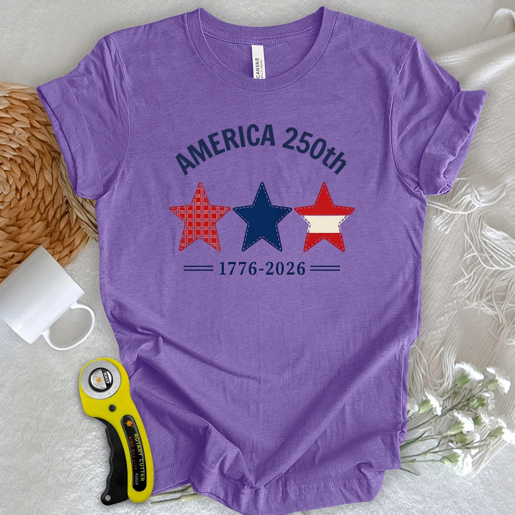 Patriotic Star Applique T-shirt