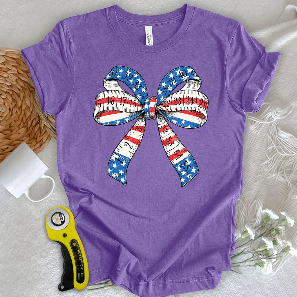 Patriotic Tape Bow T-shirt