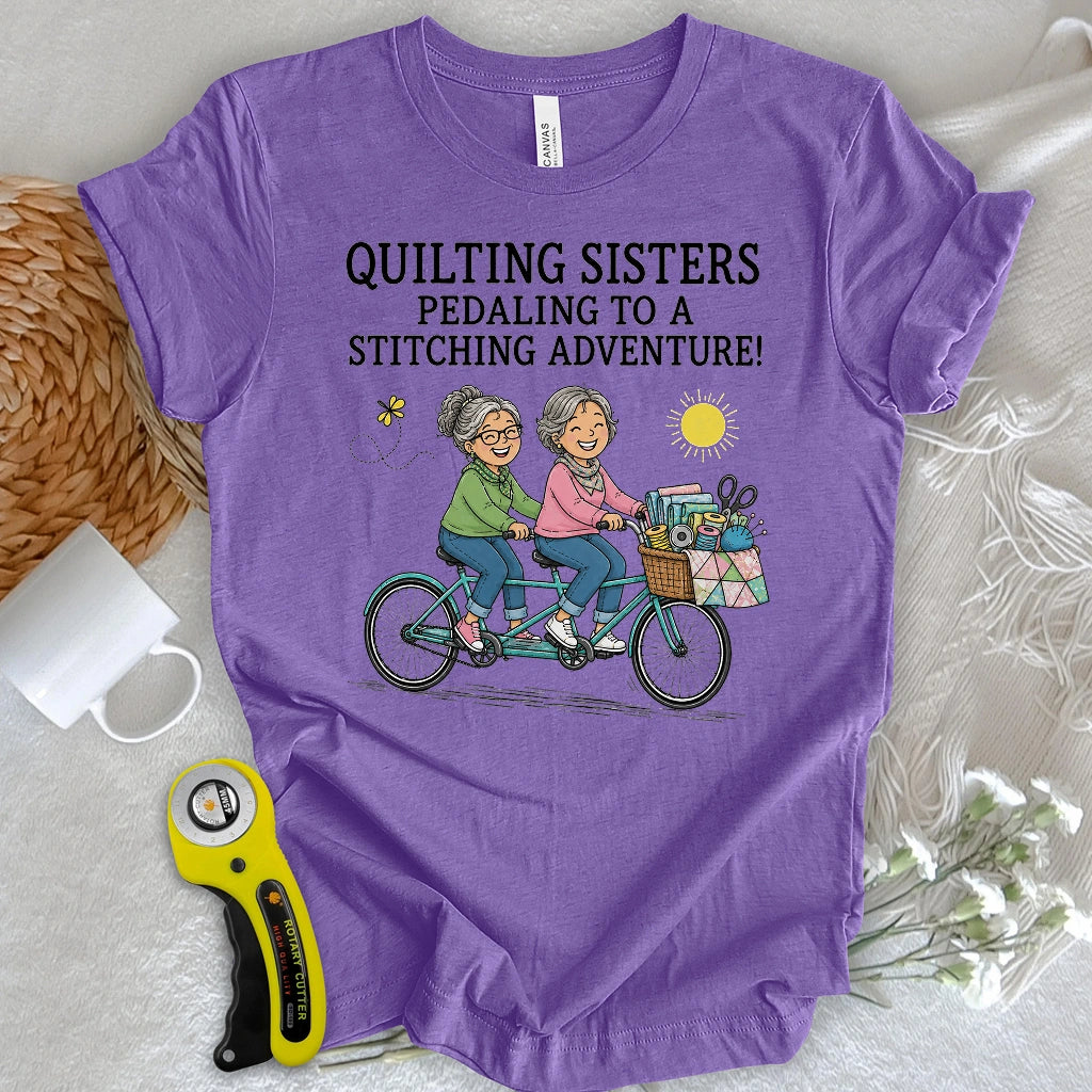 Pedaling To Fabric Heaven T-shirt