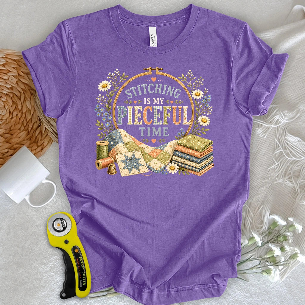 Pieceful Stitching Time T-shirt
