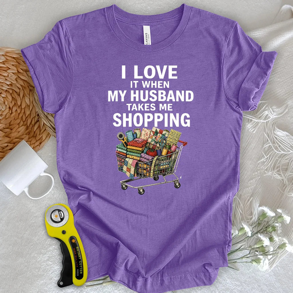 Powered by My Husband & Fabric T-shirt