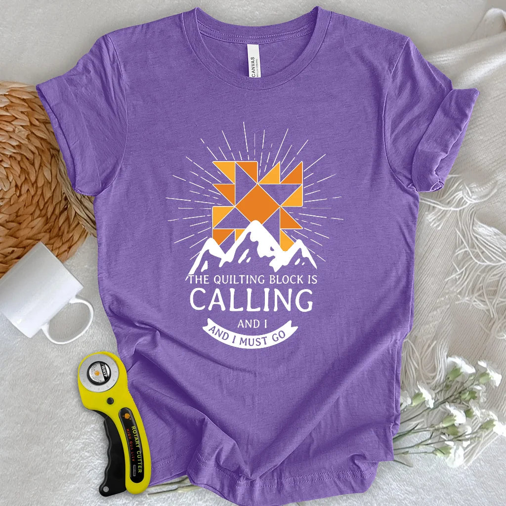 Quiltblock-Ruf-T-Shirt
