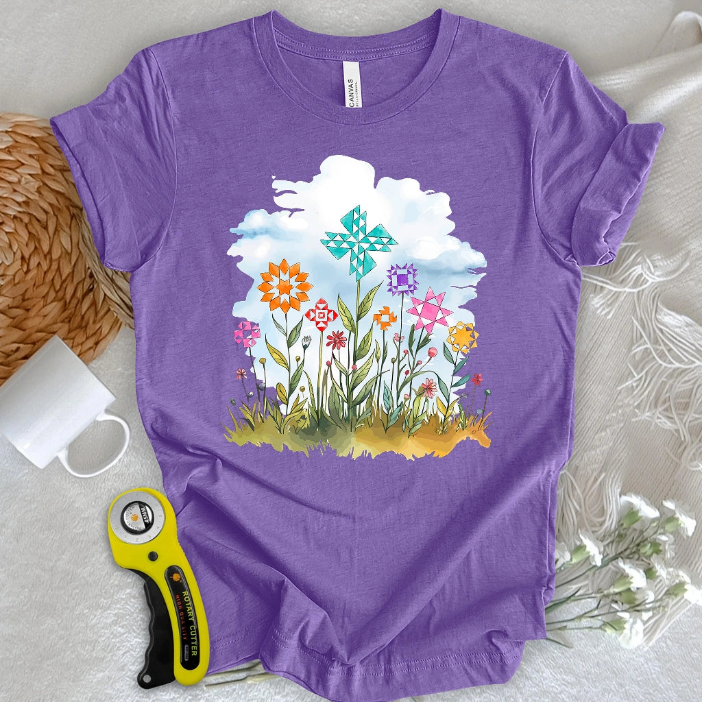 Quilt Block Field T-shirt