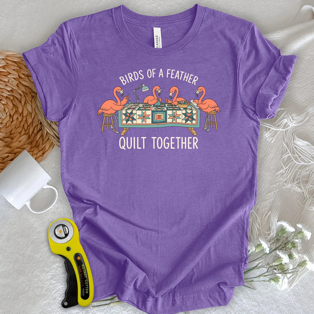 Quilt Together Flamingo T-shirt