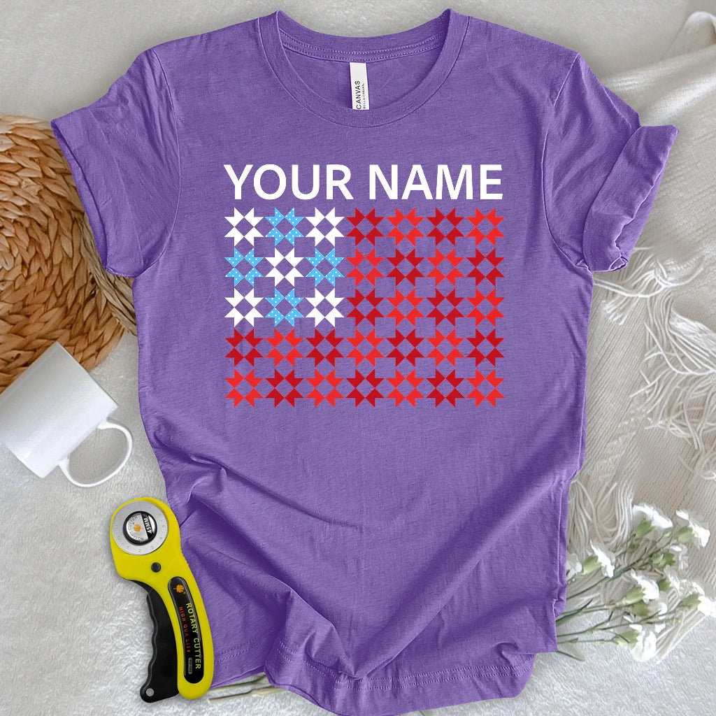 "Custom Name" Quilted Tribute T-shirt