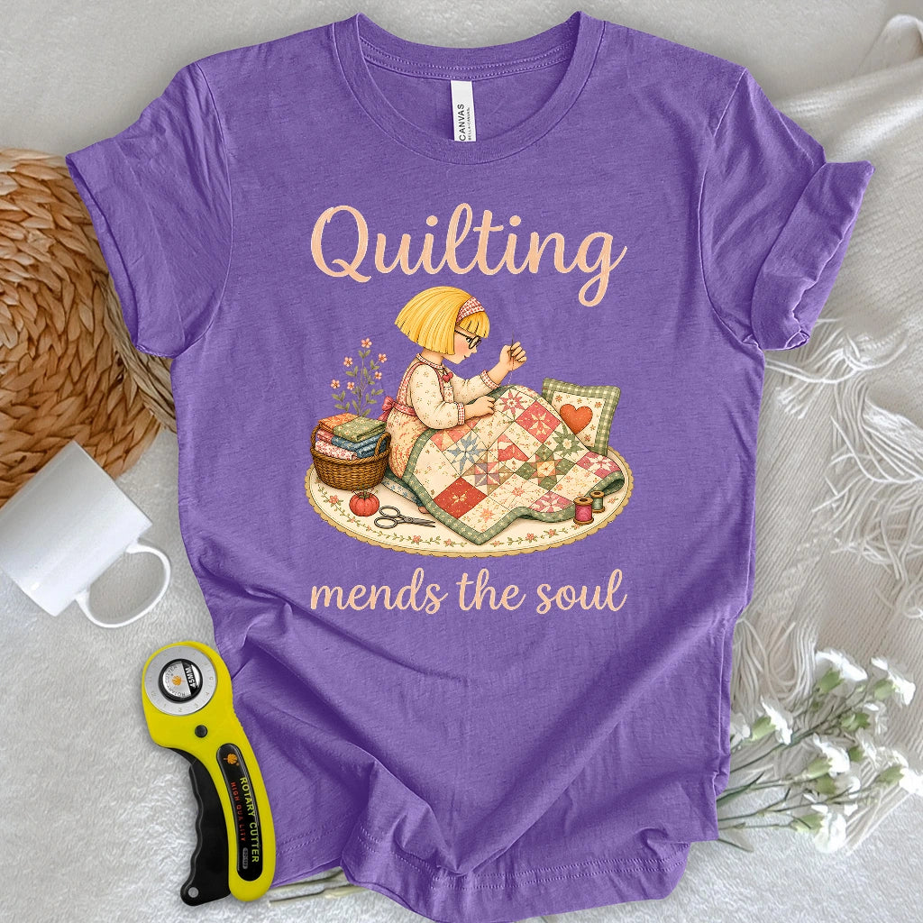 Quilting Mends the Soul T-shirt