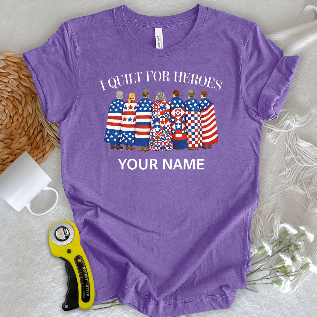 "Custom Name" Quilts of Honor T-shirt