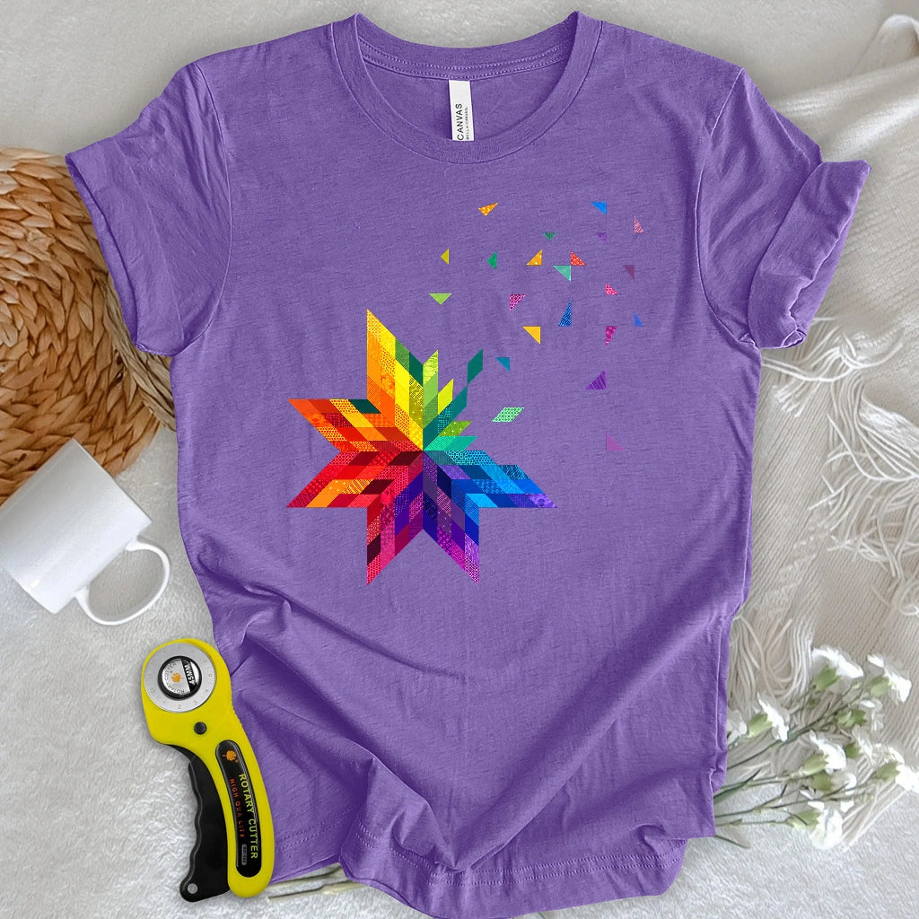 Rainbow Star Block T-shirt