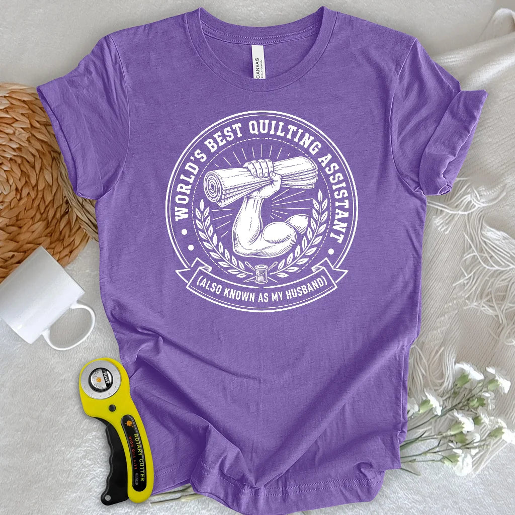 Real Men Support Quilting T-Shirt