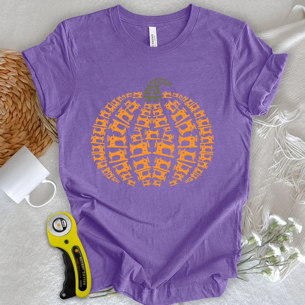 Sewing Machine Pumpkin T-shirt