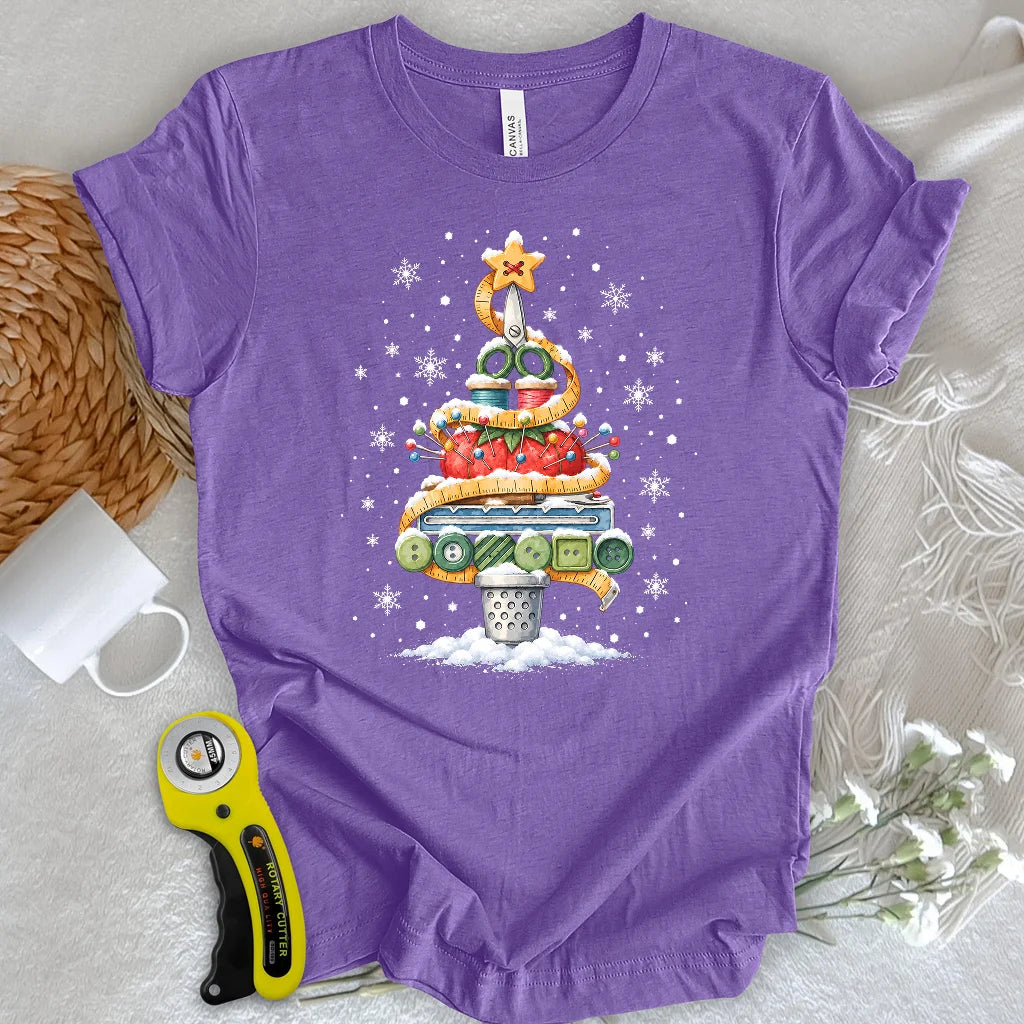Sewing Tools Christmas Tree T-shirt