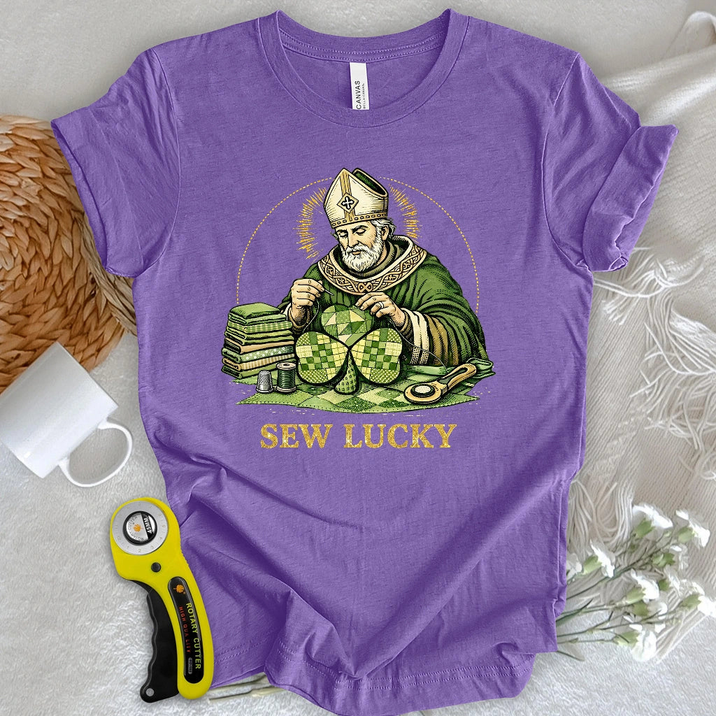 St. Patrick’s Quilted Shamrock T-shirt