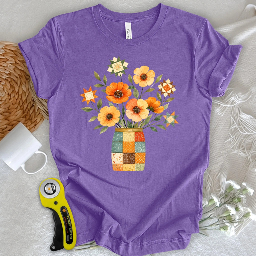 Stars & Stitched Blooms T-shirt