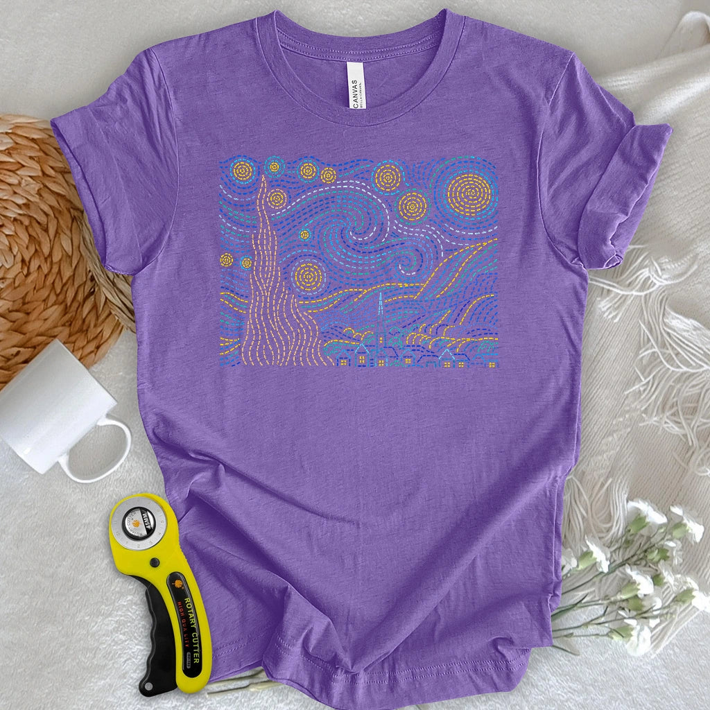 Stitched Starry Night T-shirt