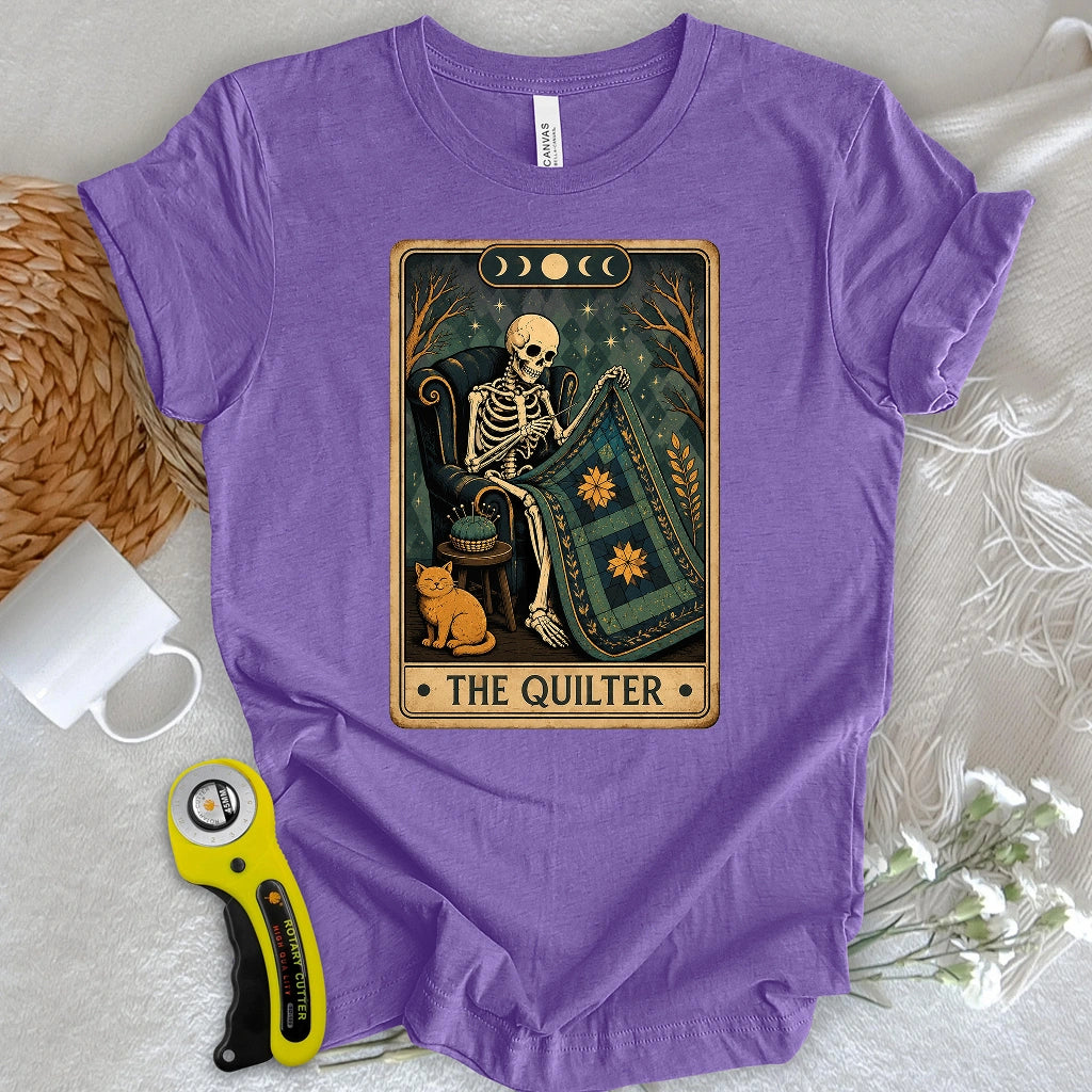 The Quilter Skeleton Card T-shirt