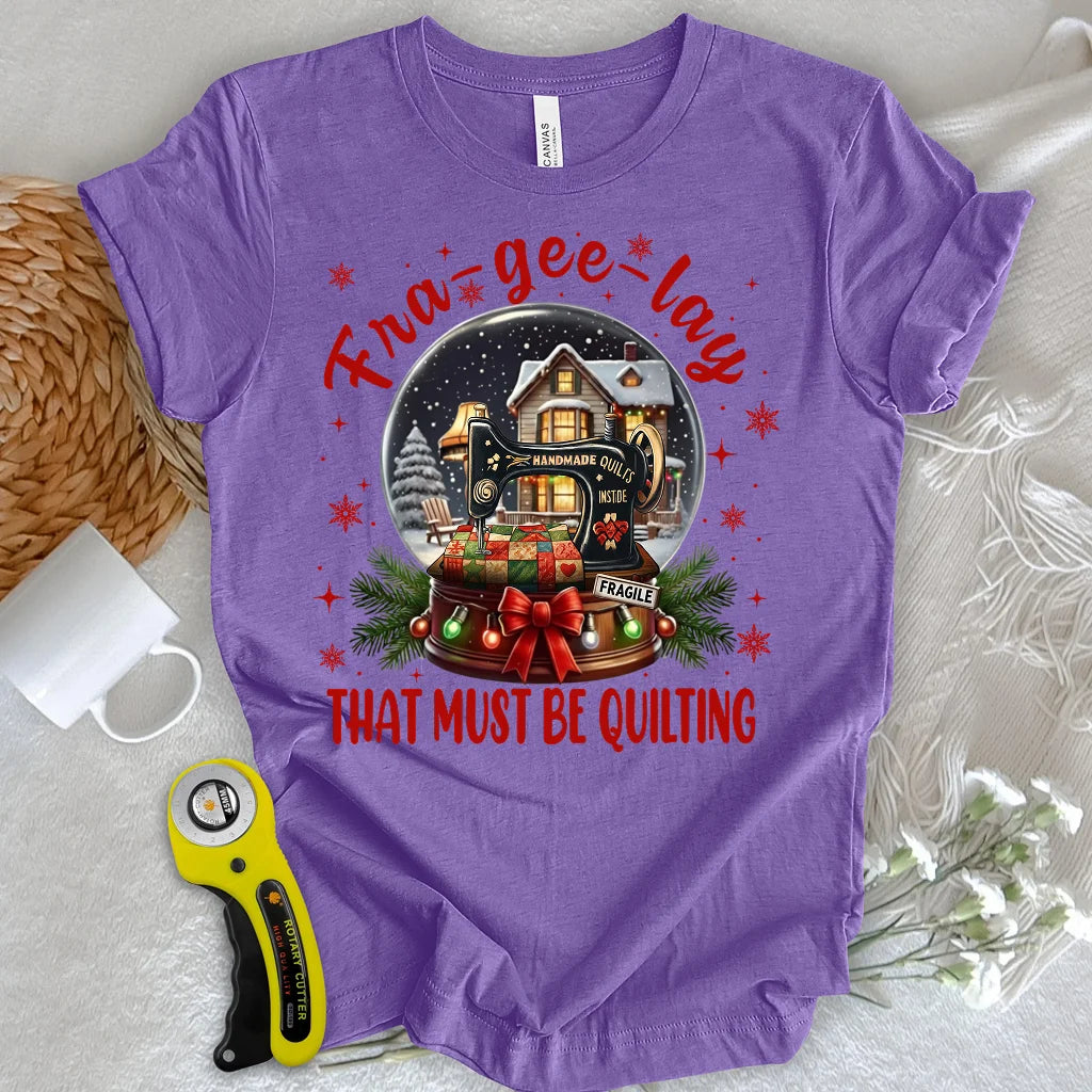 The Quilter’s Snow Globe T-shirt