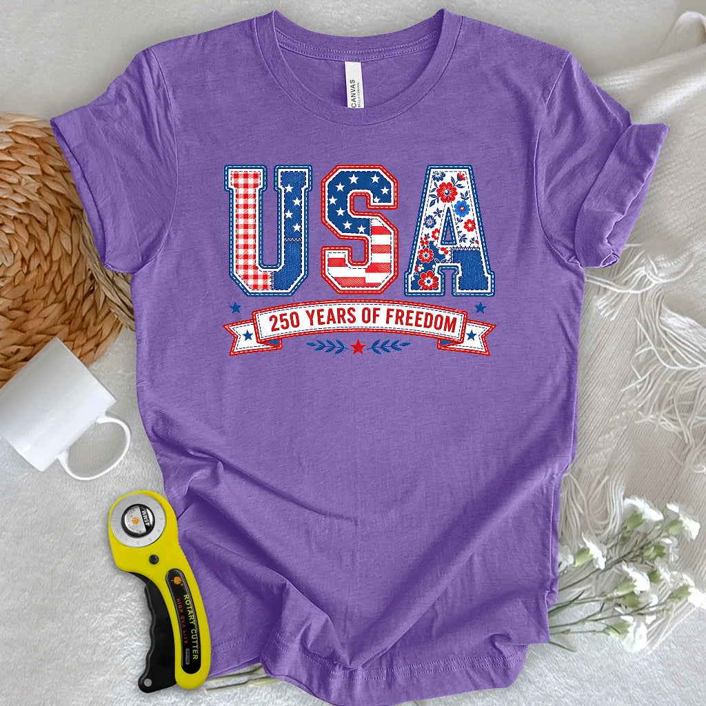 USA Patchwork Freedom T-shirt