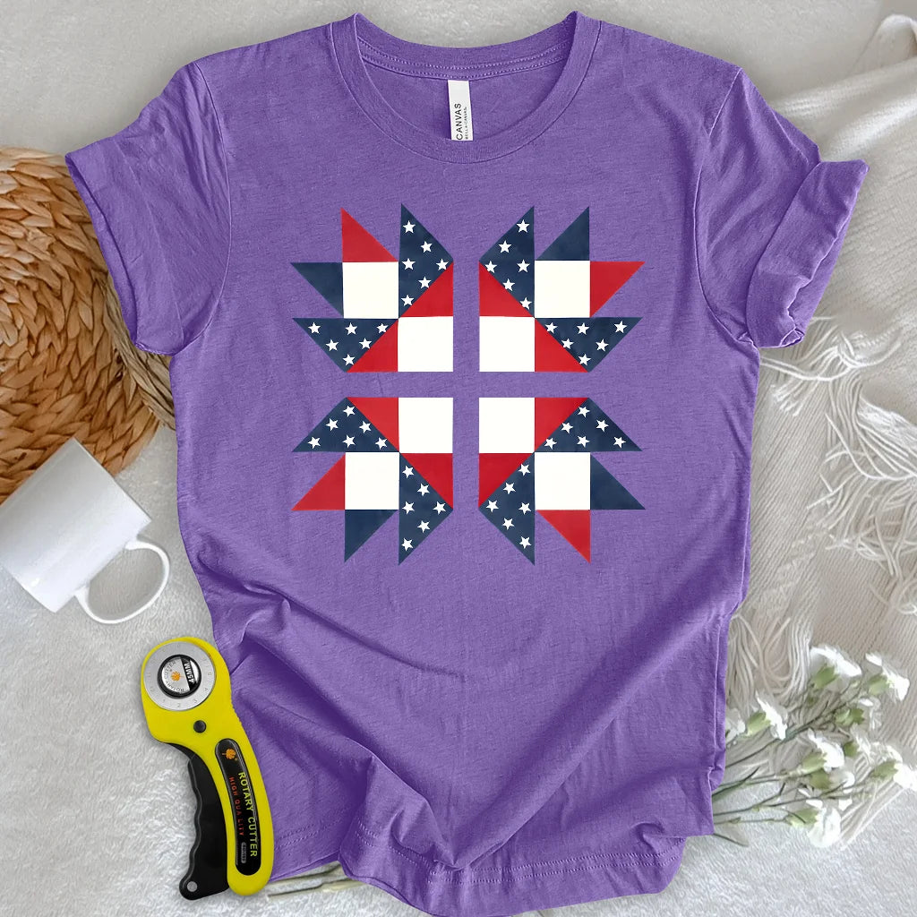 USA Star Block T-shirt