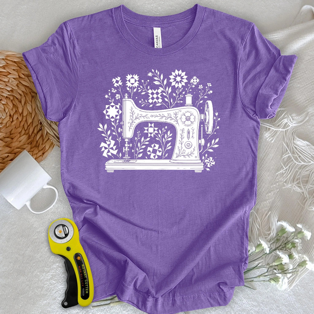 Vintage Sewing Garden Quilt T-shirt