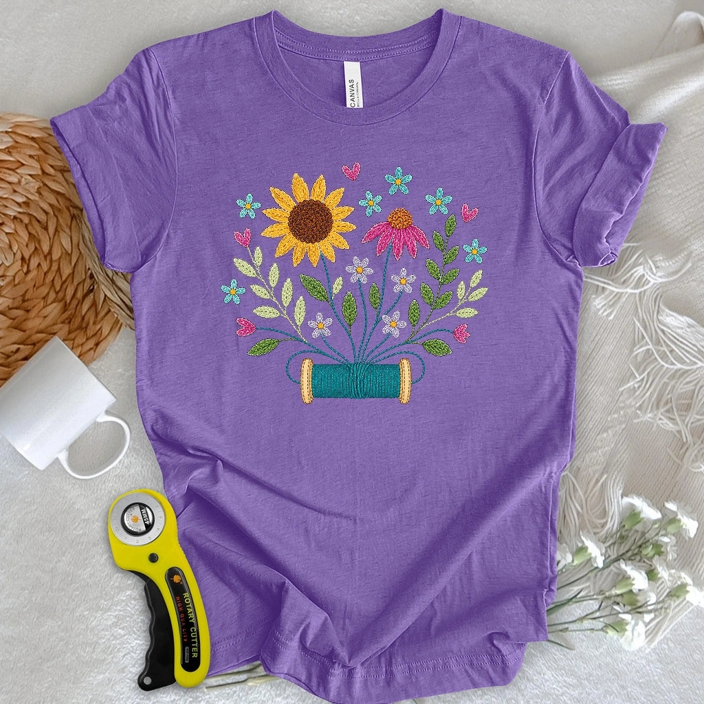 Where Threads Bloom T-shirt
