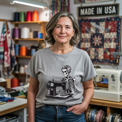 Quilting Skeleton T-shirt