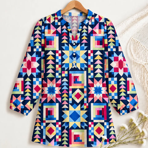 Star Quilt Blouse