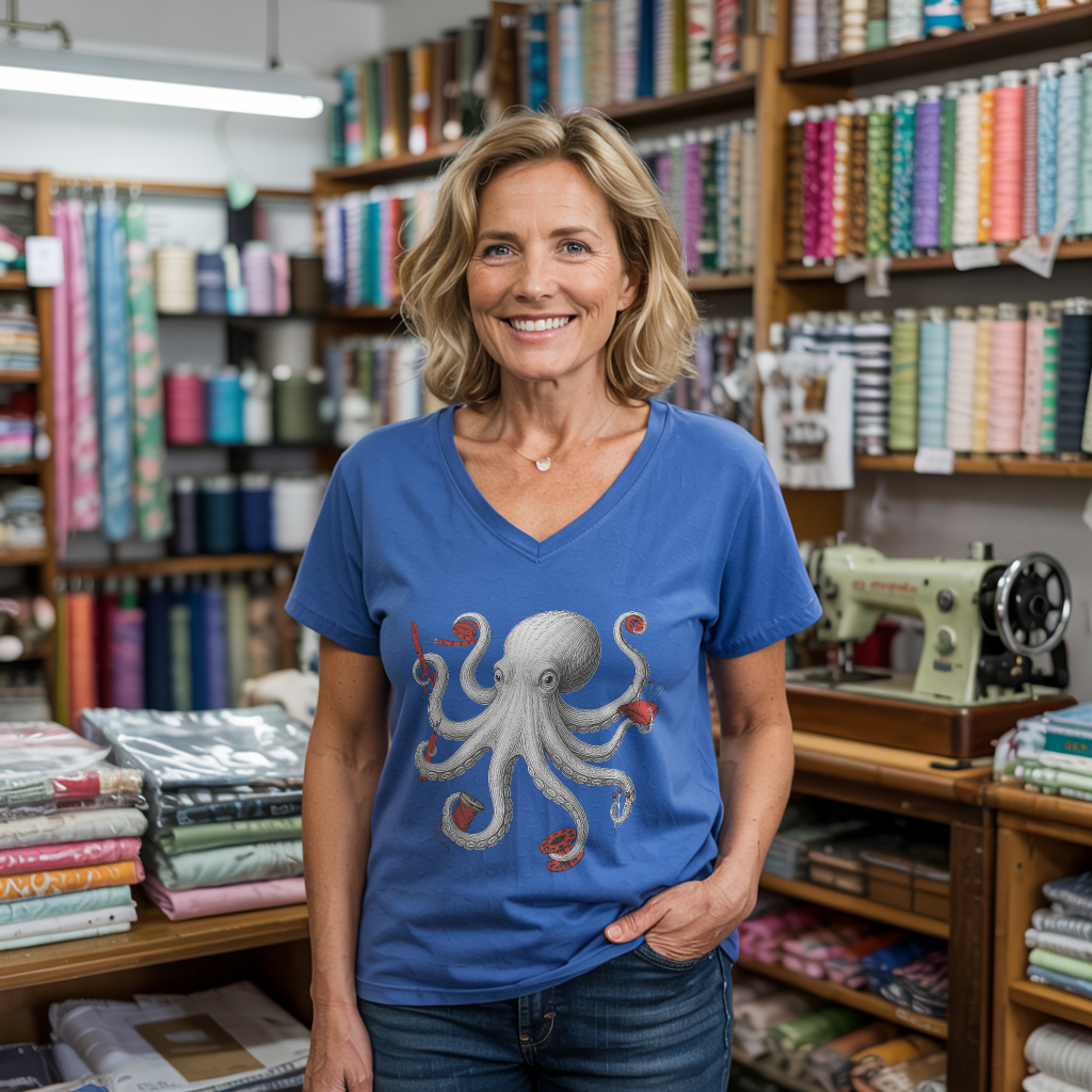 Thread Kraken Lady V-neck