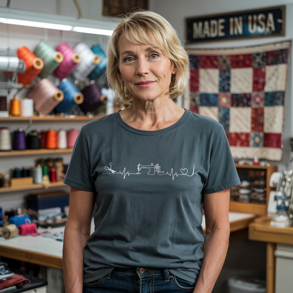 Sewing Heartbeat T-shirt