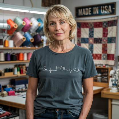 Sewing Heartbeat T-shirt