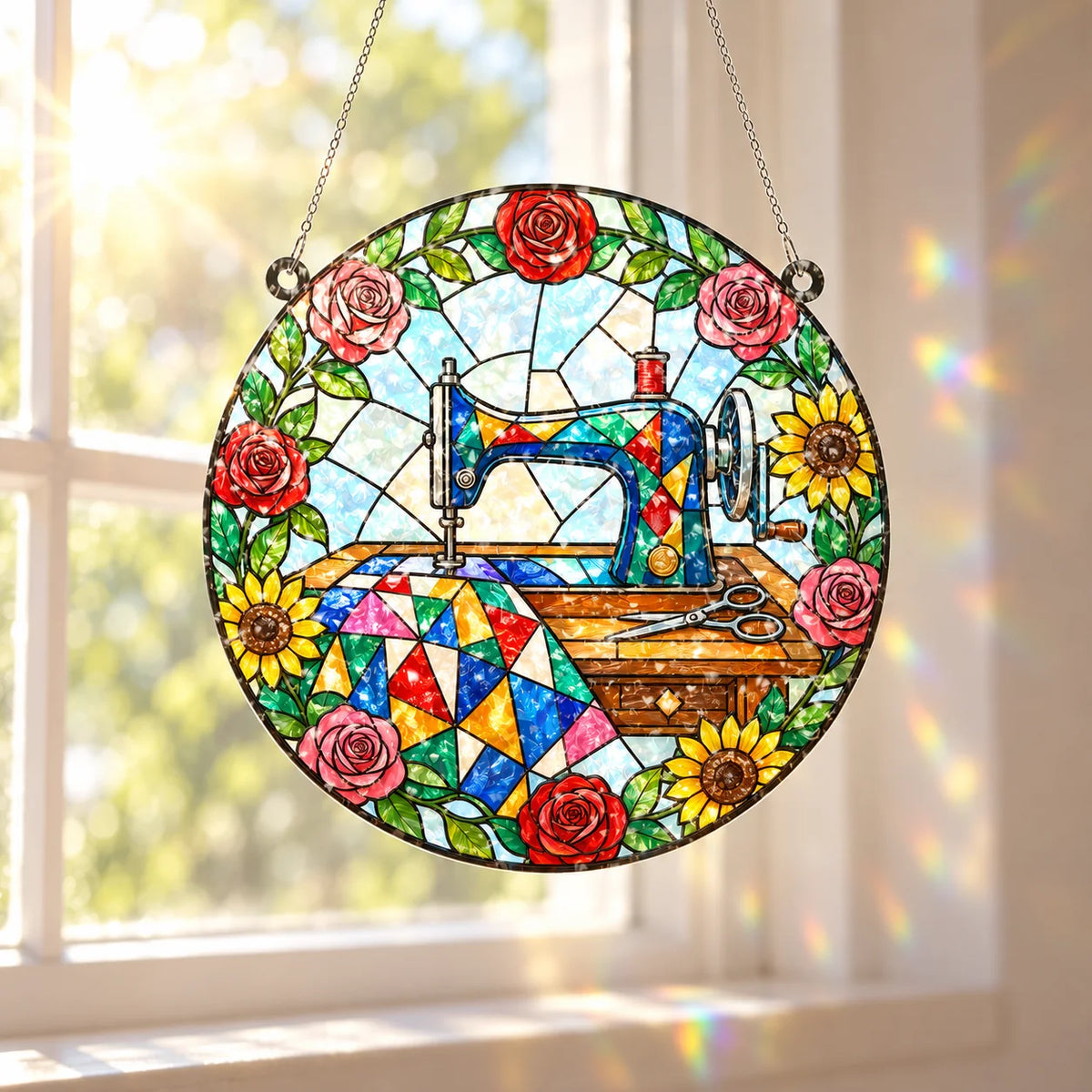 Quilting Garden Suncatcher