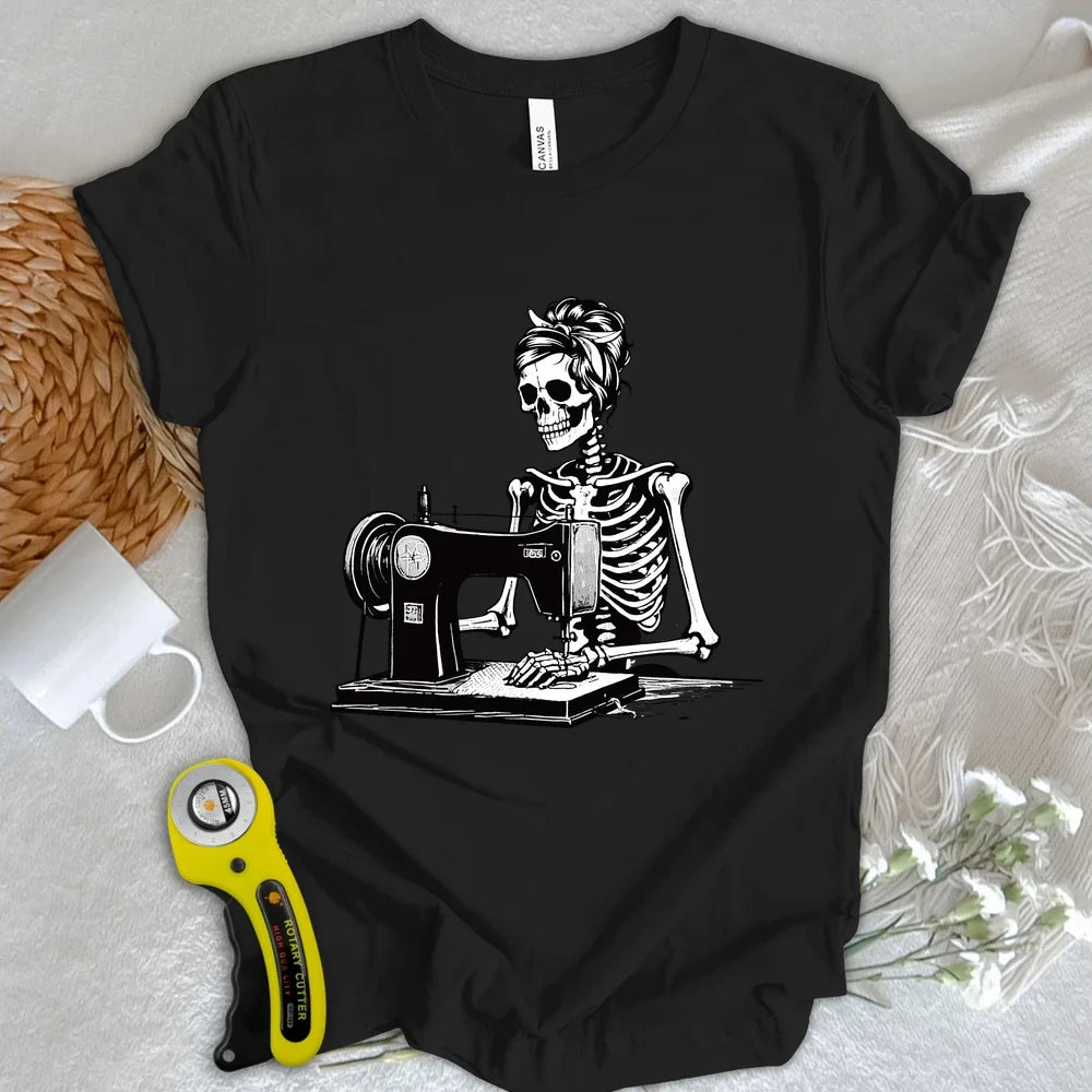 Quilting Skeleton T-shirt