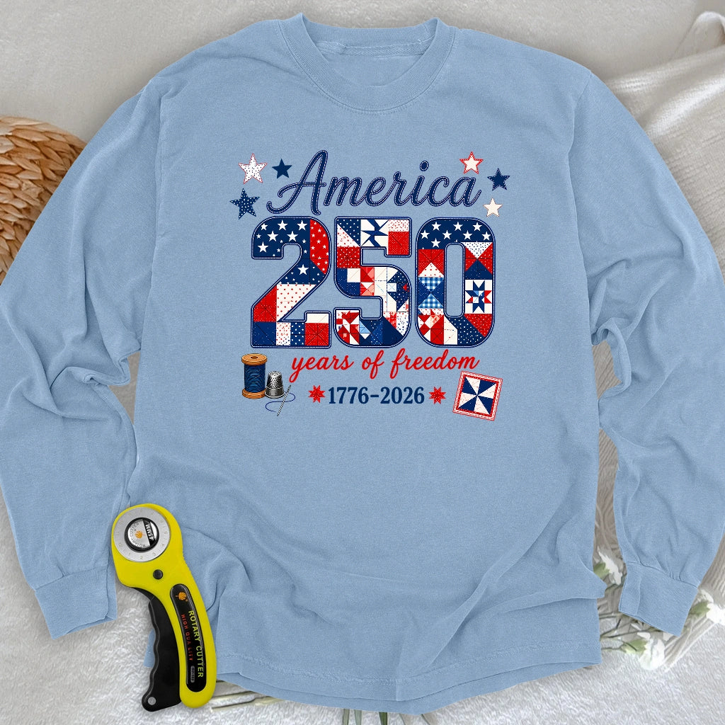 America 250: Pieced With Pride Long Sleeve T-shirt