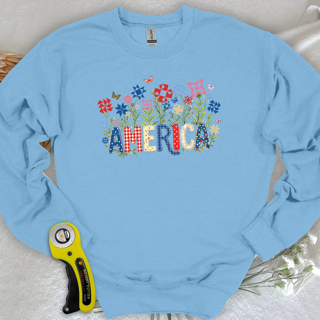 Appliqué America Sweatshirt