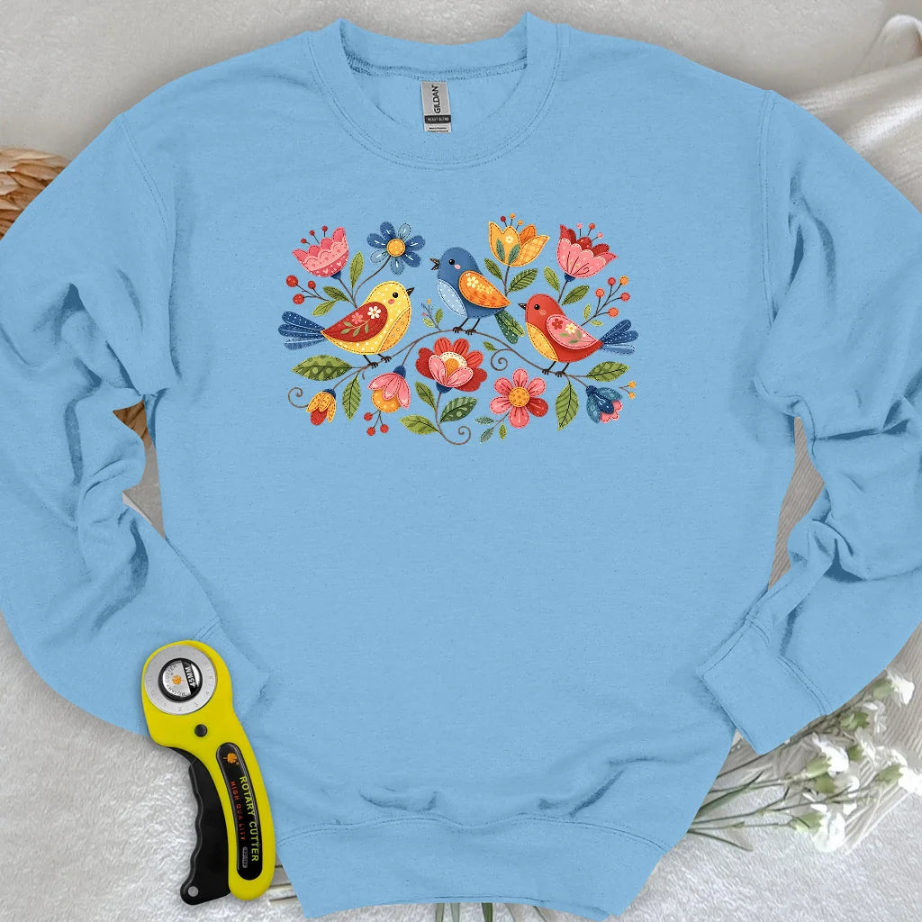 Appliqué Garden Sweatshirt