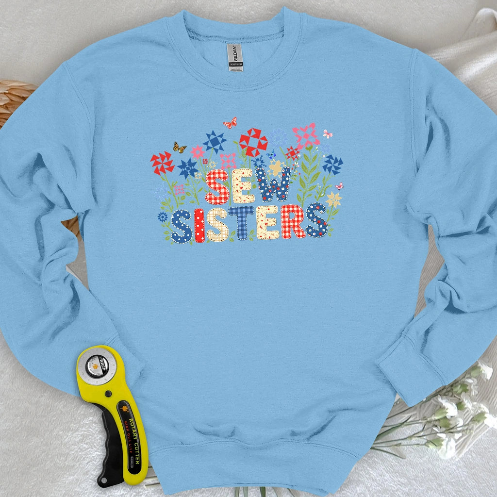 Appliqué Sew Sisters Sweatshirt