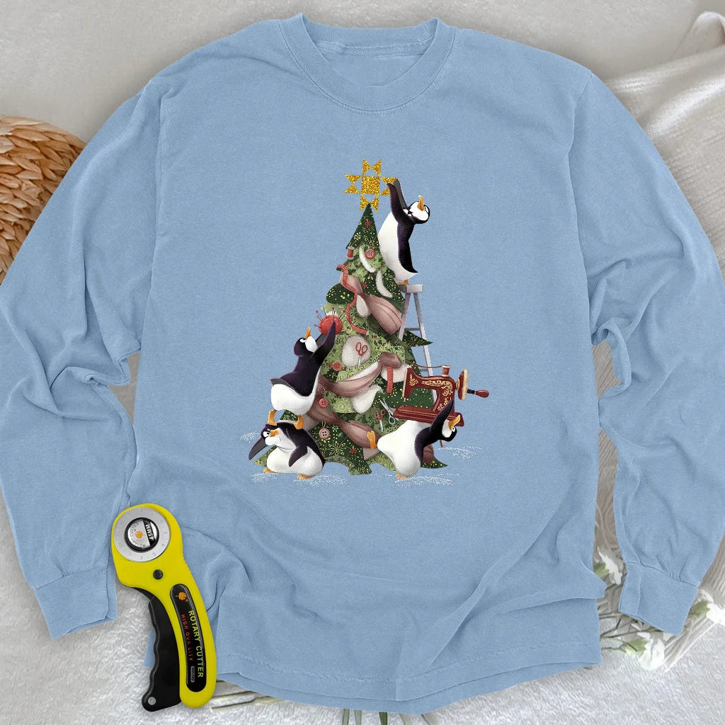 Blizzard Quilt Crew Long Sleeve T-shirt