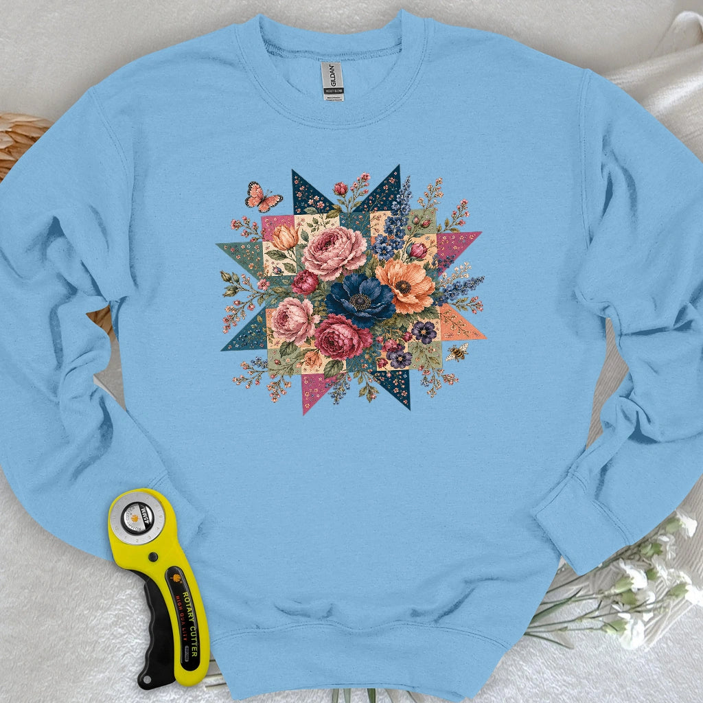 Blooming Patchwork Star Sweatshirt