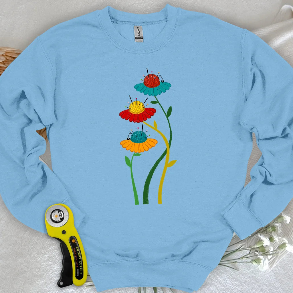 Sweat-shirt "Pique-aiguilles fleuris"