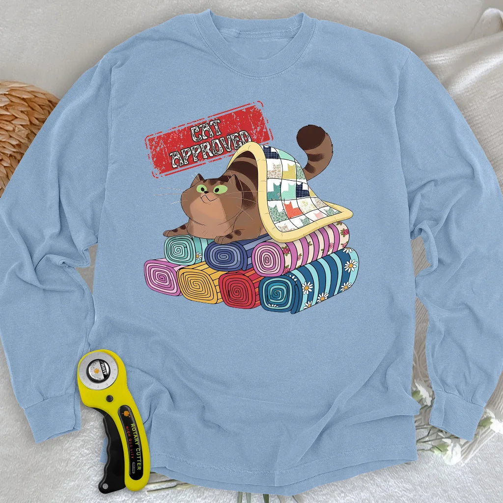 T-shirt à manches longues approuvé par les chats