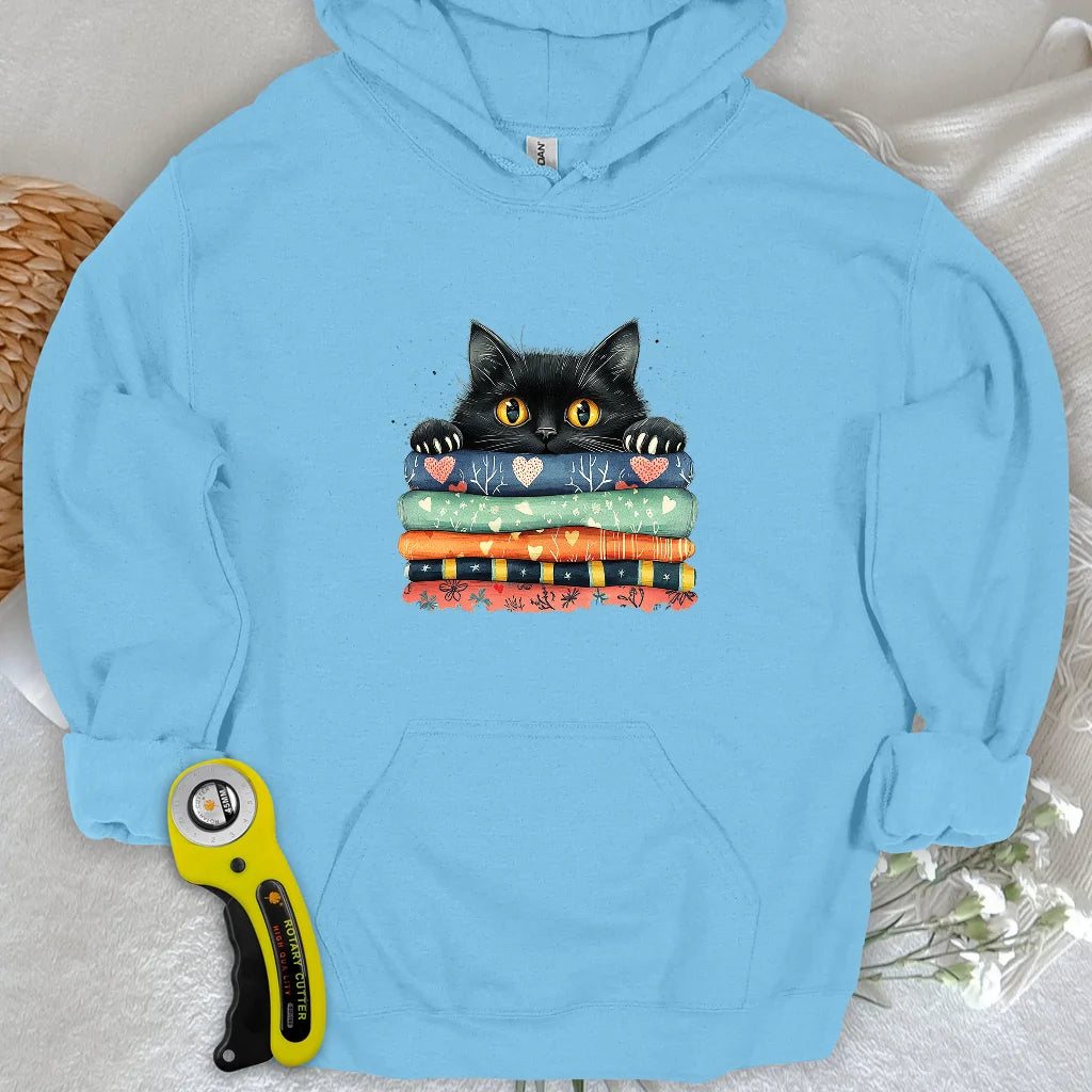 Sweat à capuche « Chat sur le tissu »