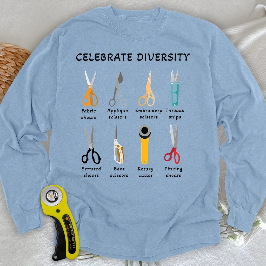 Celebrate Diversity Langarm-T-Shirt