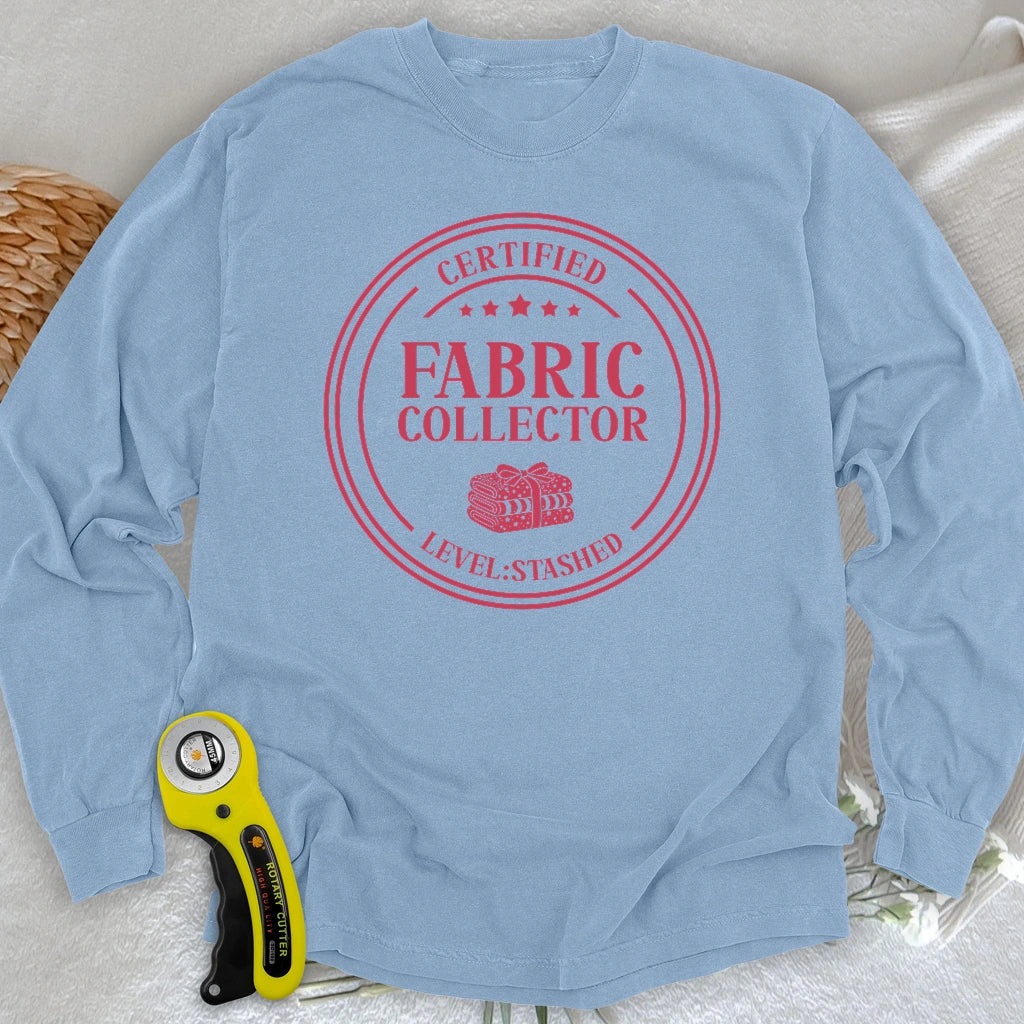 Zertifizierter Stoff-Sammler Langarm-T-Shirt