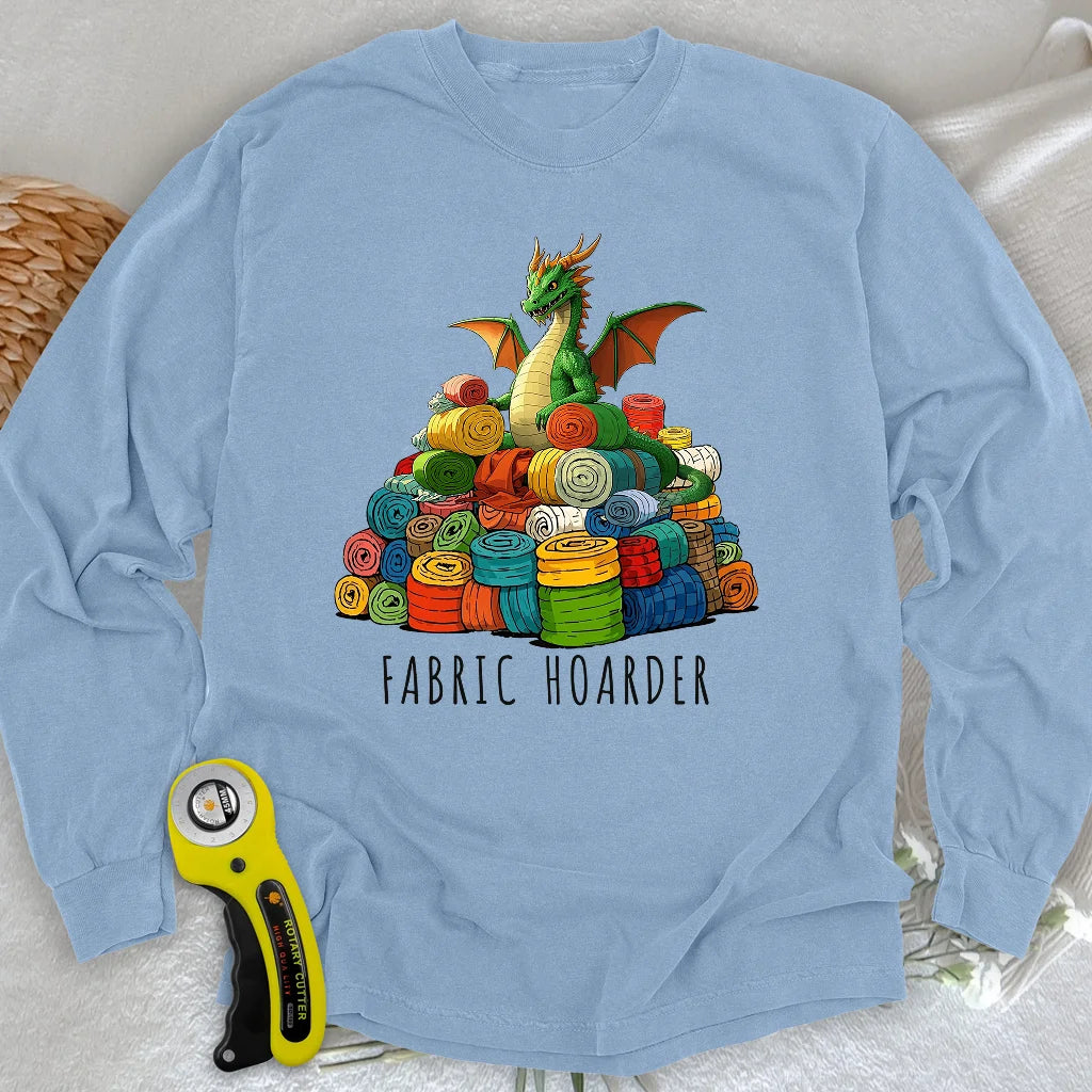 Langarm-T-Shirt "Dragon Fabric Hoarder"