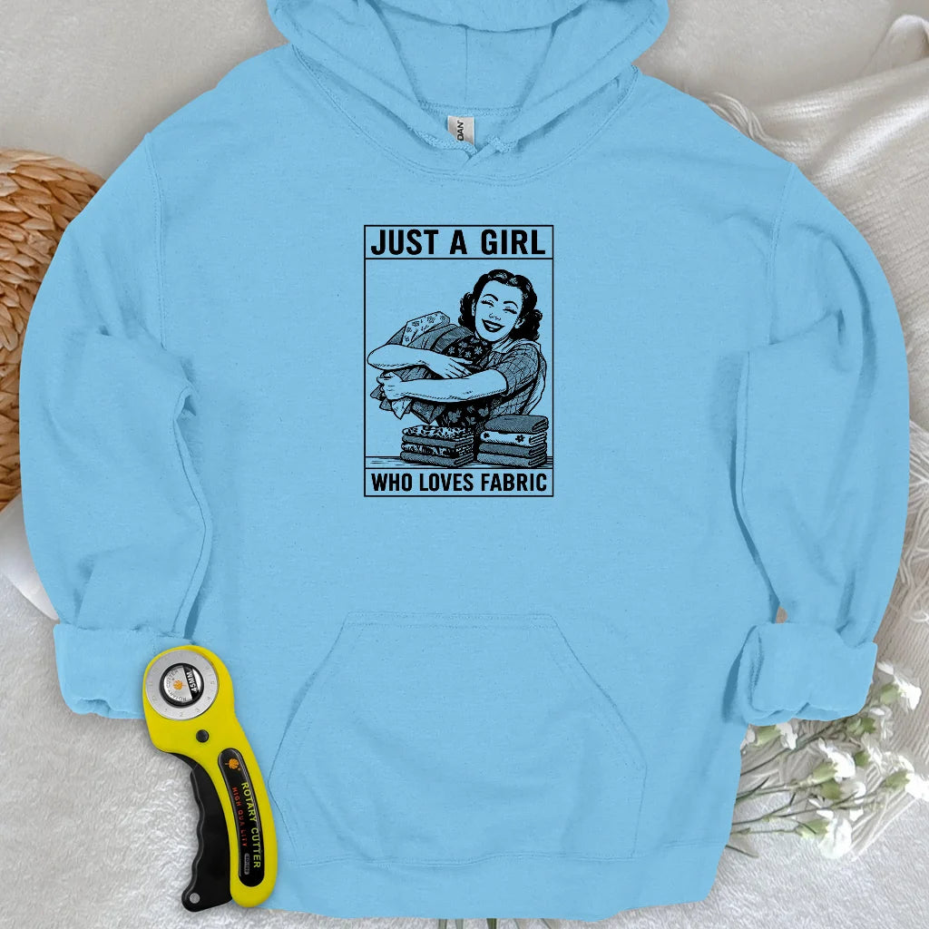 Sweat à capuche pour fille en tissu