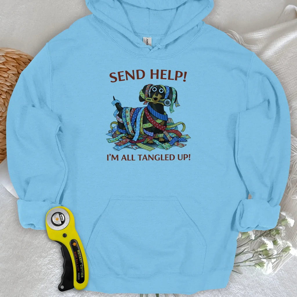 Sweat à capuche en tissu rayé