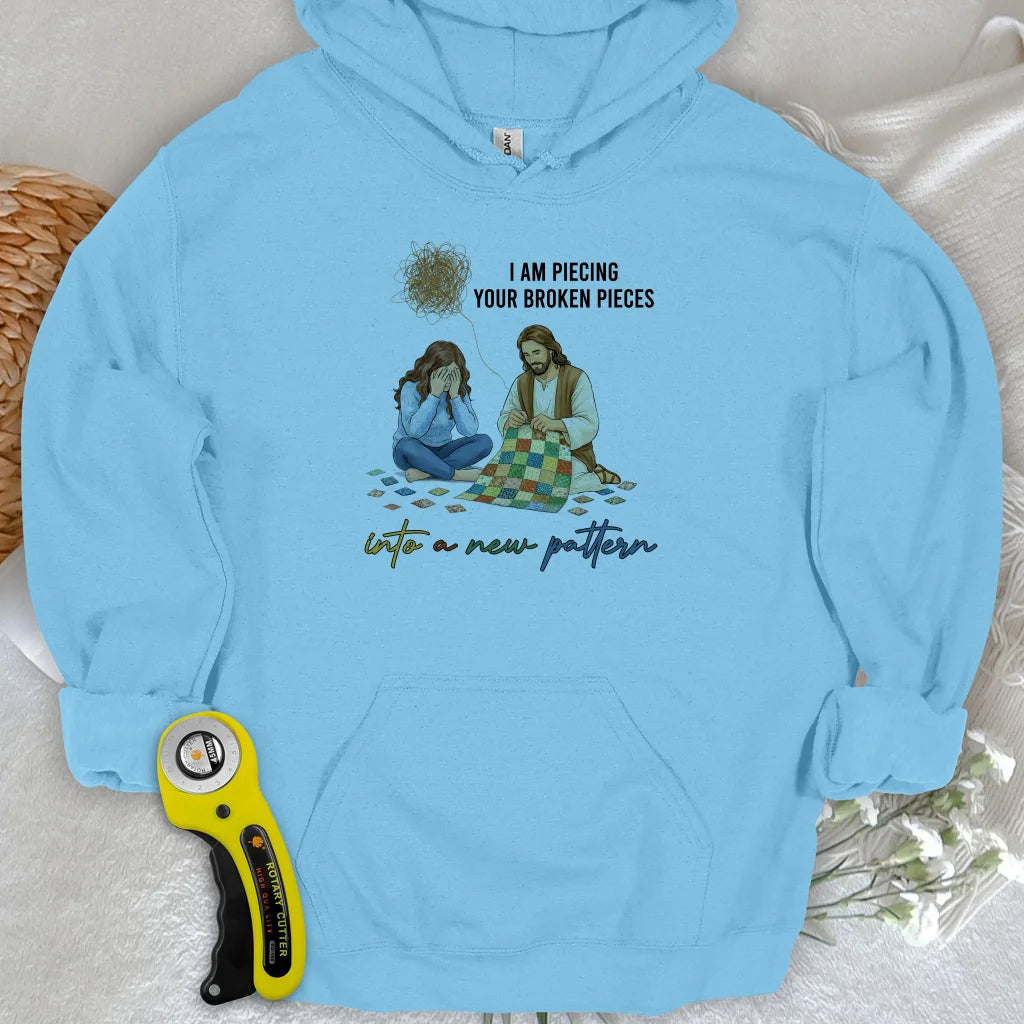 God Piecing Broken Pieces Hoodie
